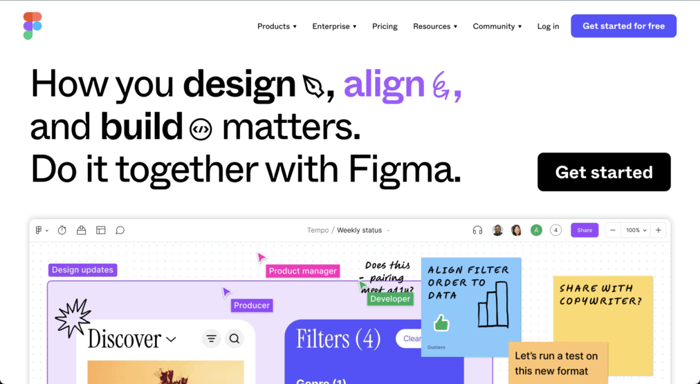 Figma tools, interface design becomes easier
