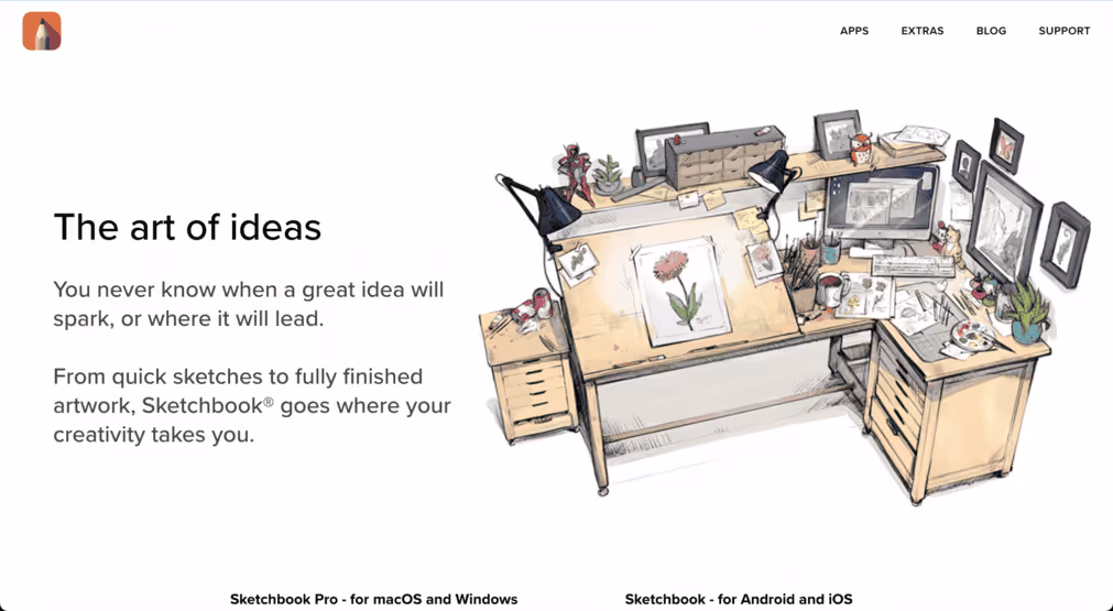 Sketchbook, the friendly-beginner users