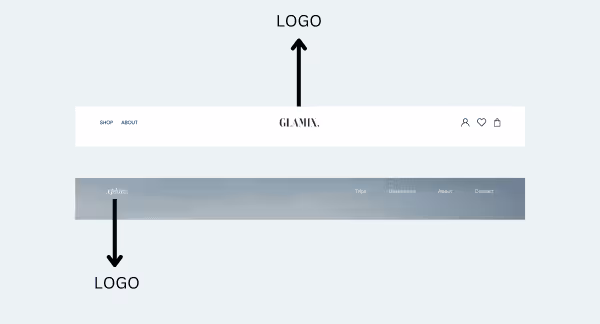 Logo in Website Homepage