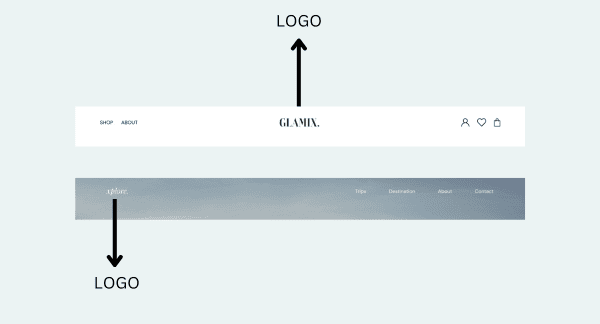 Logo in Website Homepage