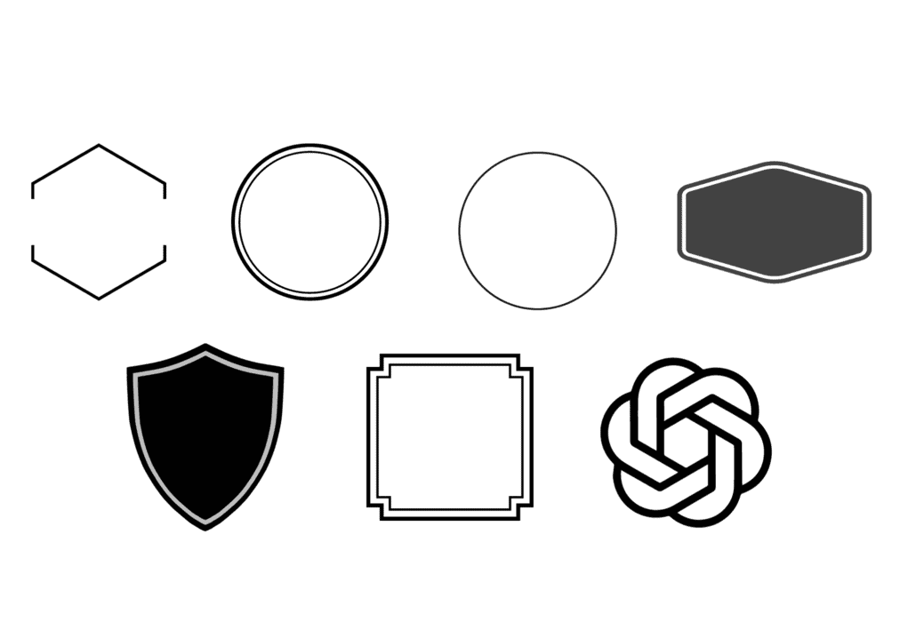 Shapes you can choose for your logo