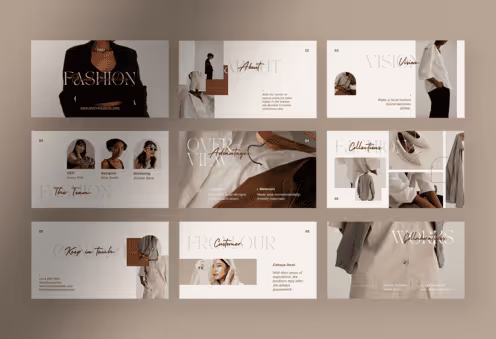 Clean Fashion Brand Guidelines Presentation Canva