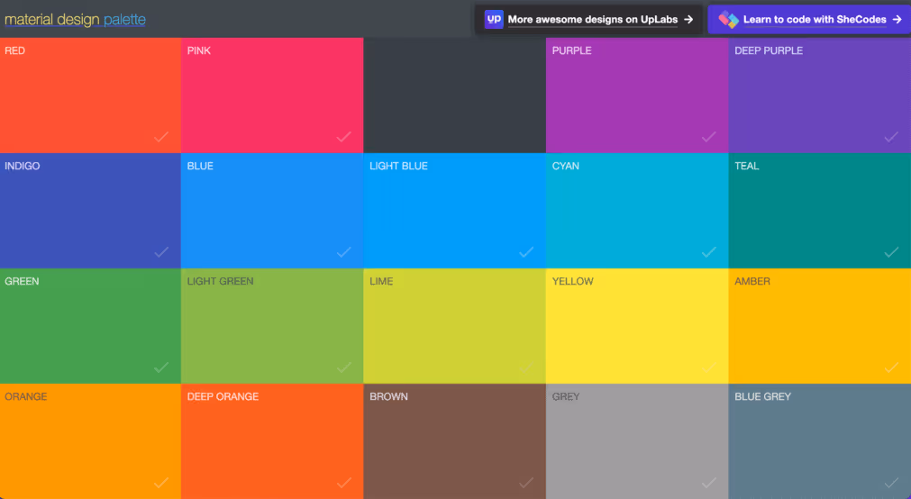 Material Palette Color Generator - Very Straightforward