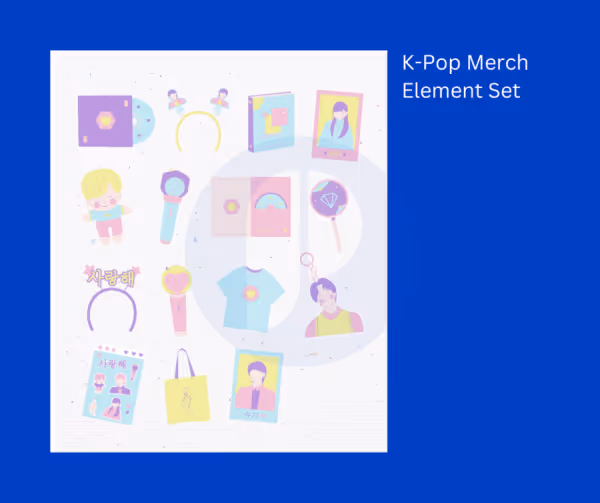 K-Pop Merch Element Set for K-Pop Lovers
