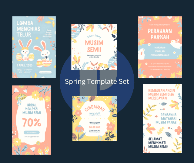 Spring Template Set to Enliven Your Season
