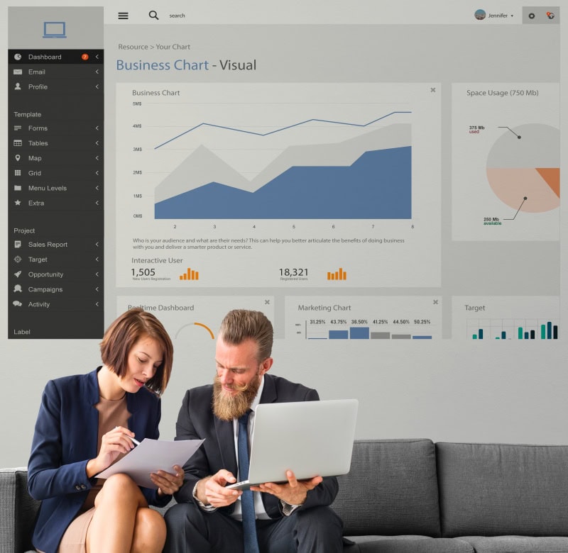 People Working on Admin Dashboard