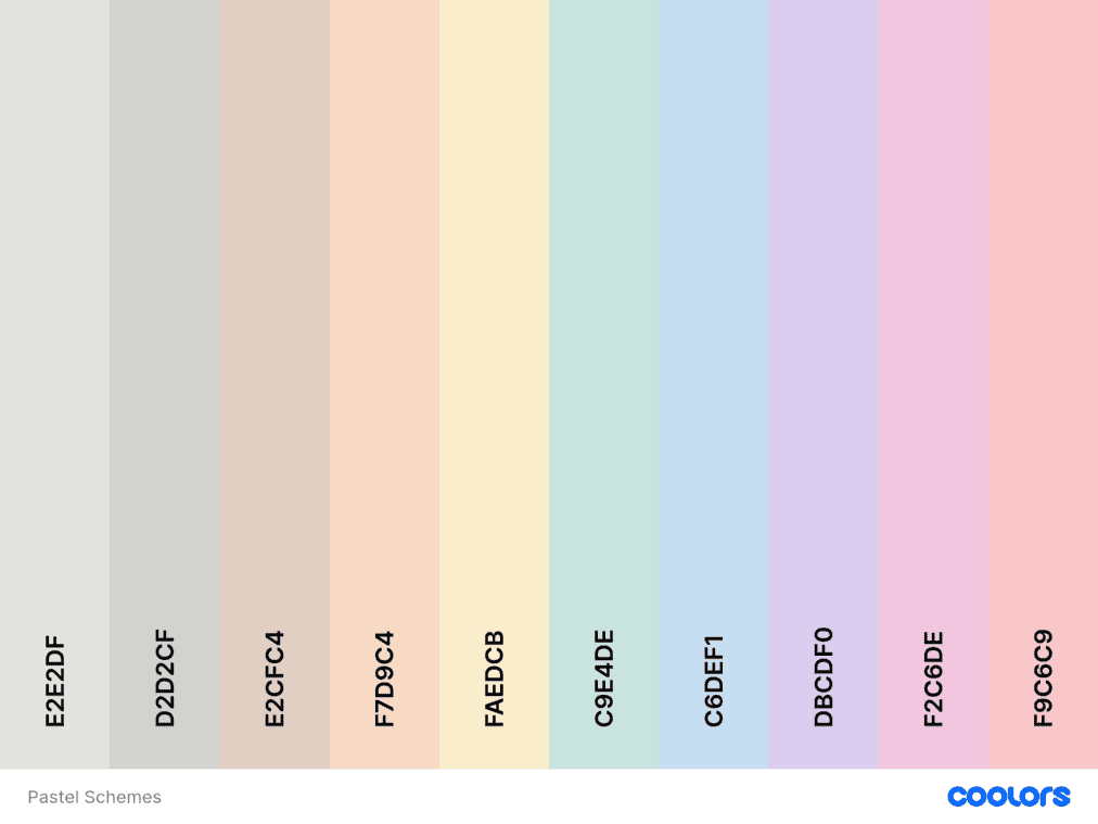 Pastel Color Schemes