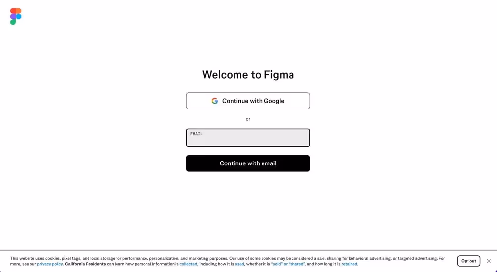 Steps to create Figma account for using Figma templates