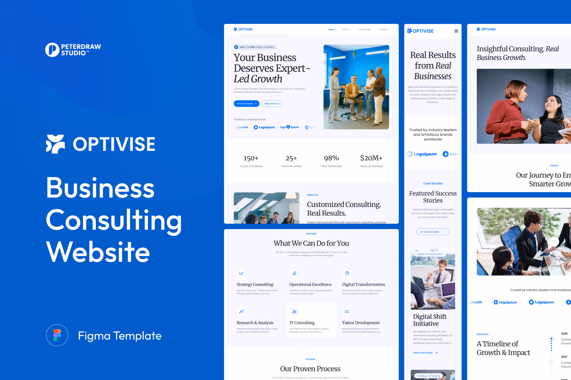 Optivise – Business Consulting Website UI