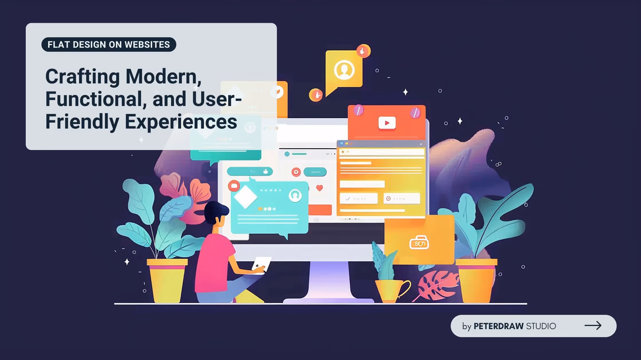 Flat Design on Websites: Crafting Modern, Functional, and User-Friendly Experiences