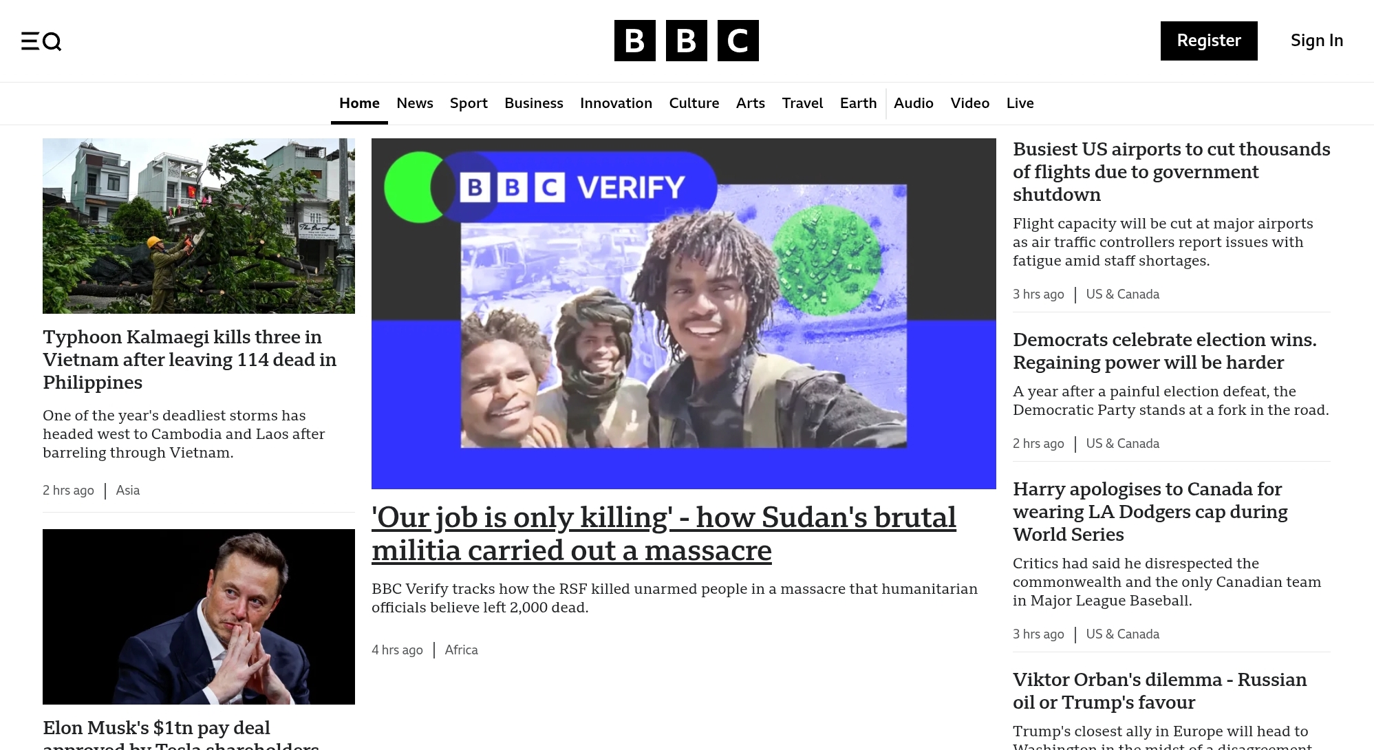 BBC Homepage