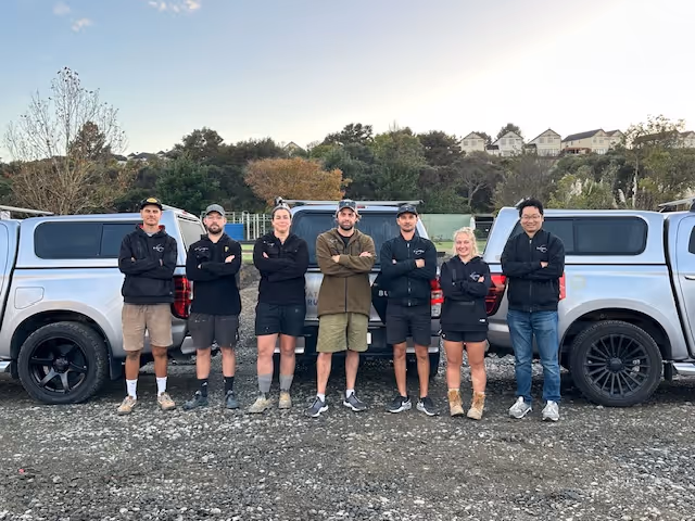 A group photo of the team at Buchanan Construction