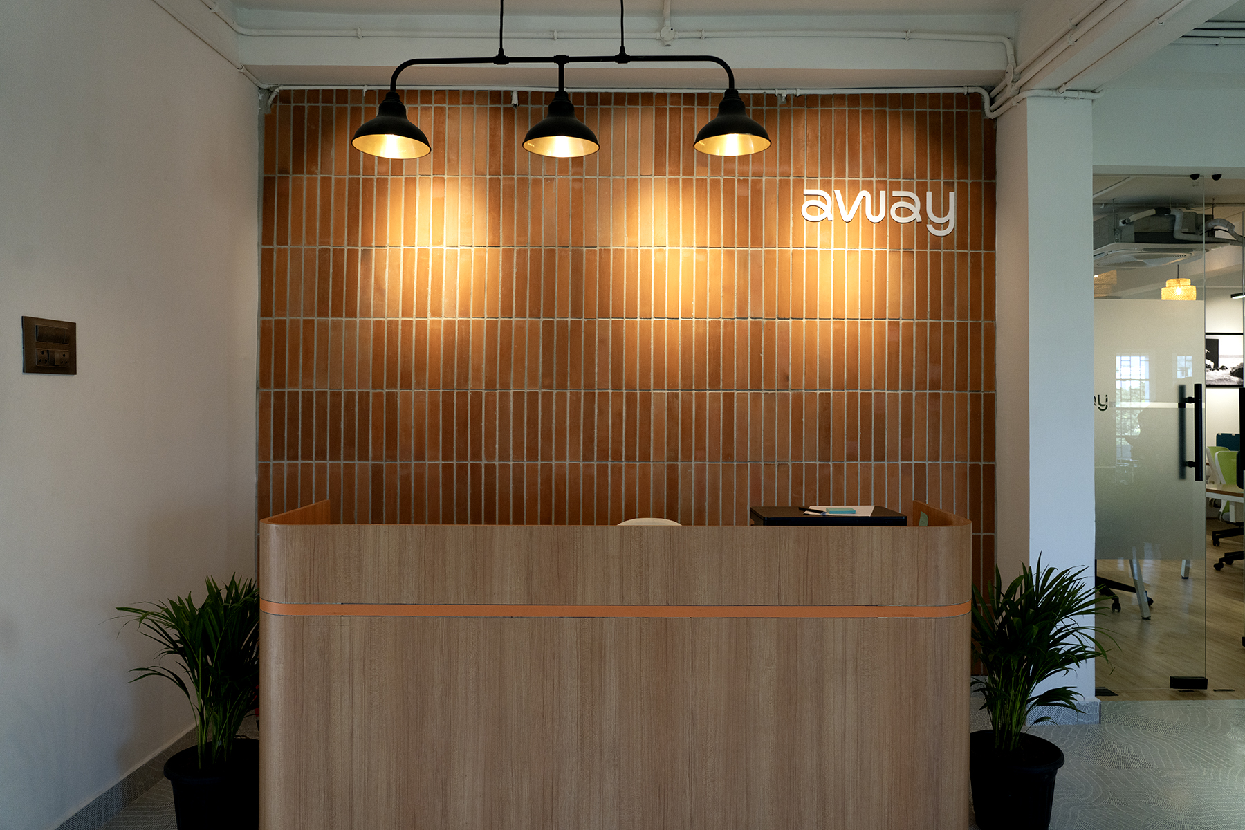 away.center reception desk.