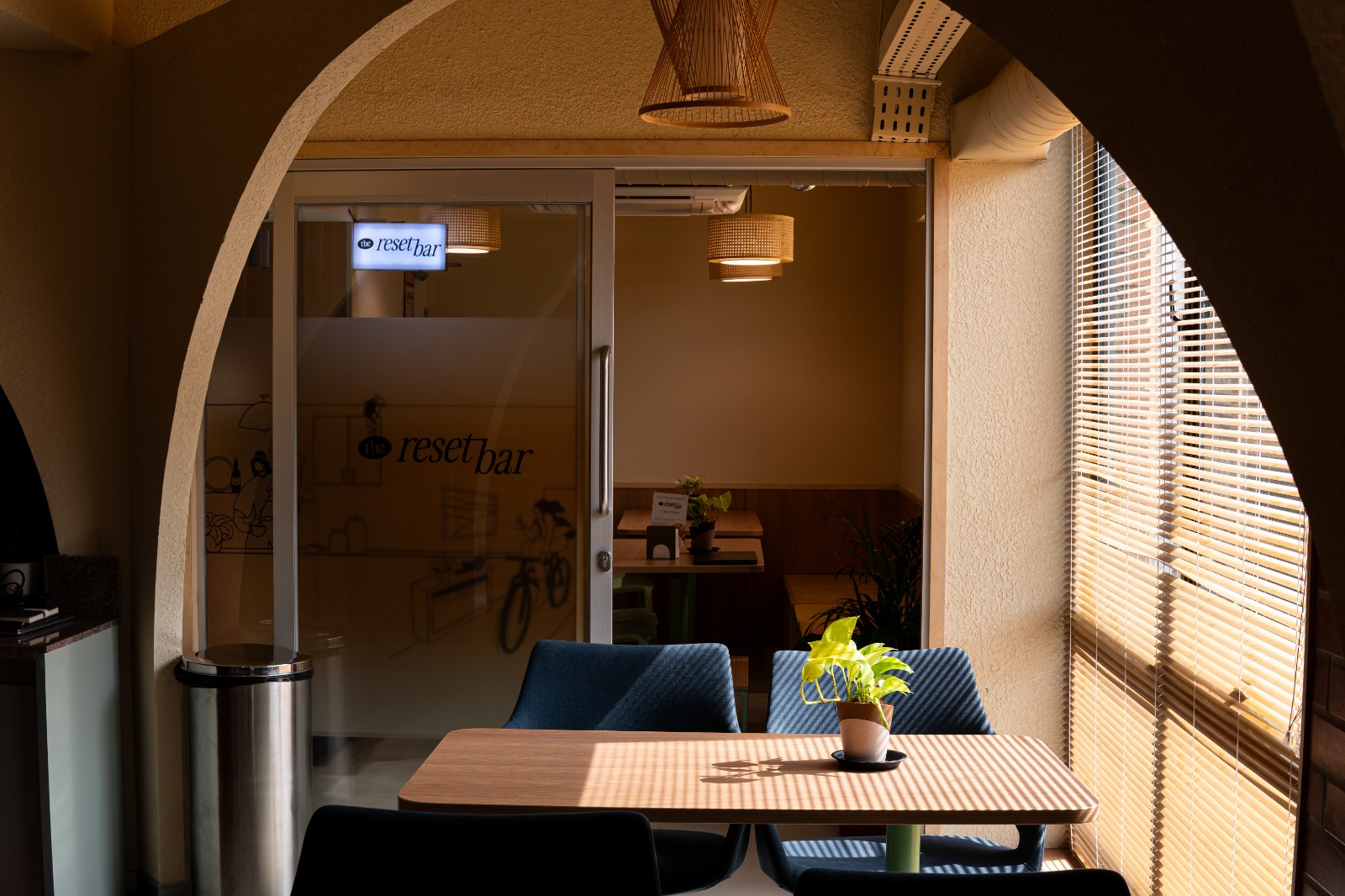Lounge area at away coworking space in Bangalore