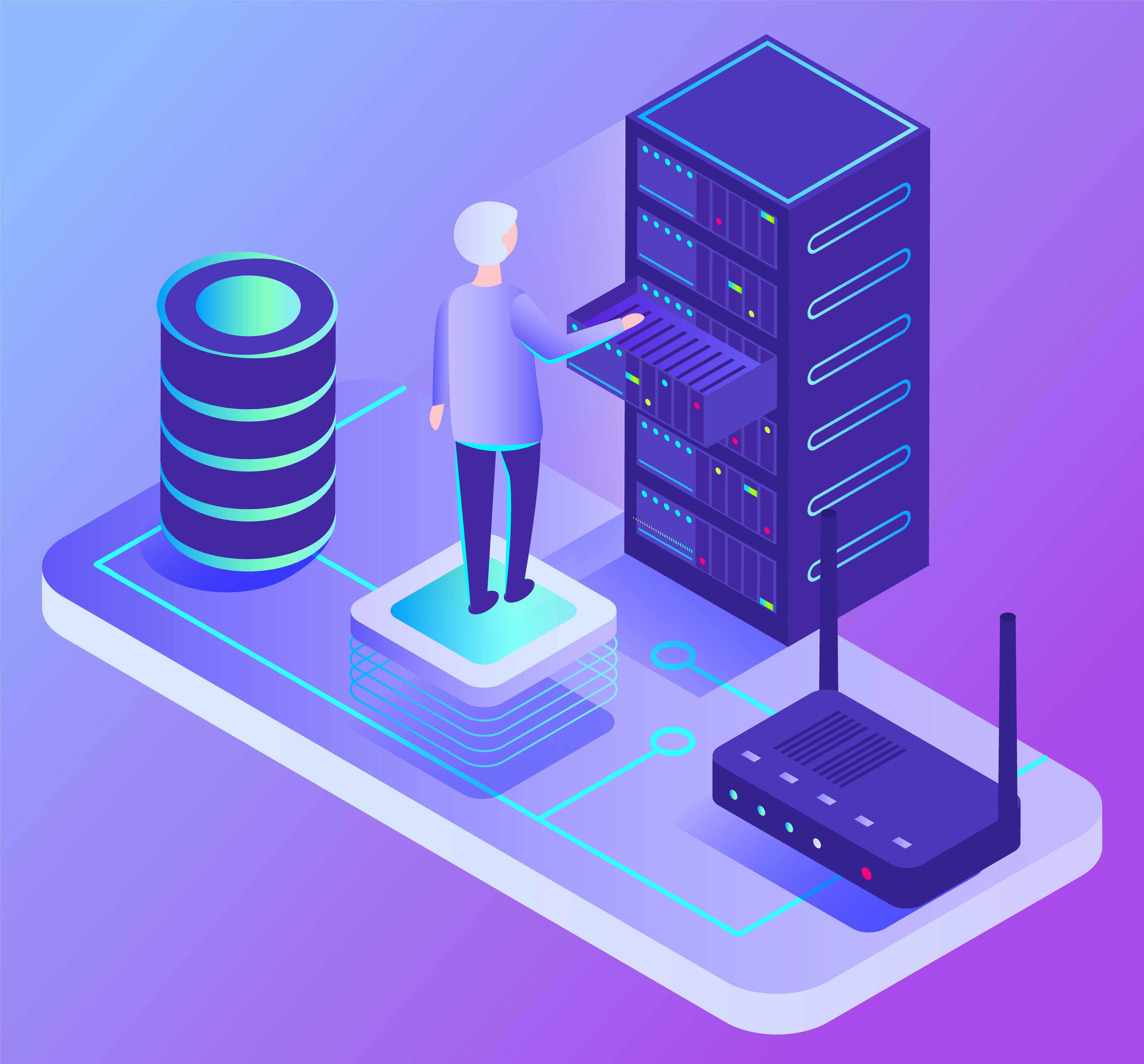 An illustration of protocols — the agreed-upon rules that define data formats and enable communication — including examples like HTTP for web communication and FTP for file transfers, along with their role and importance.