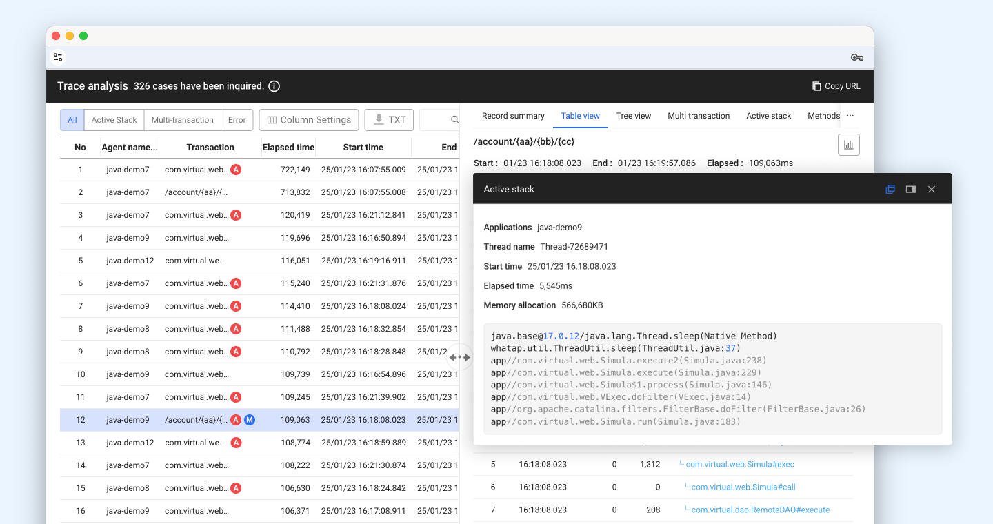 Dragging instantly displays the error detail window