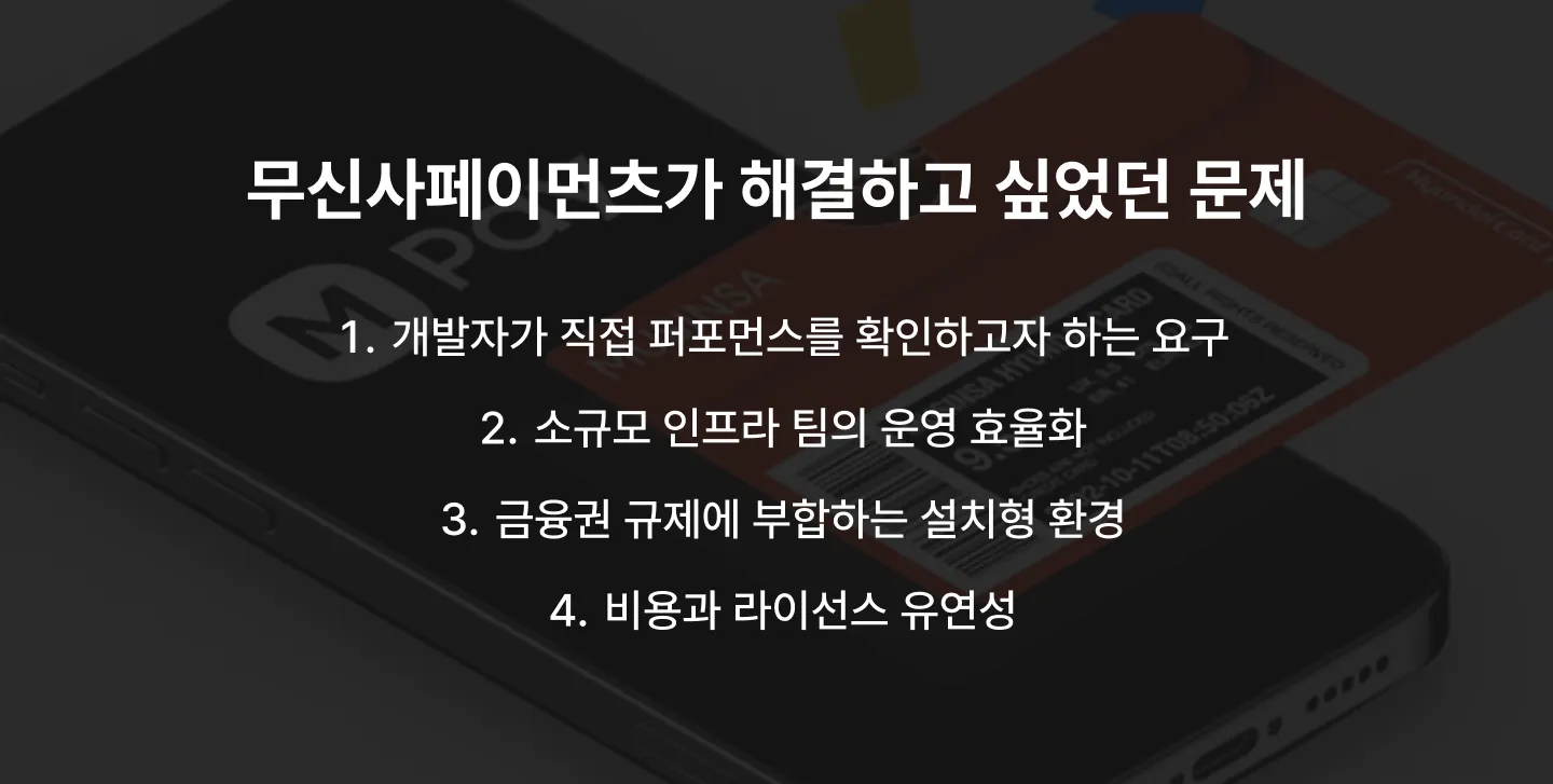 무신사페이먼츠가 해결하고 싶었던 문제