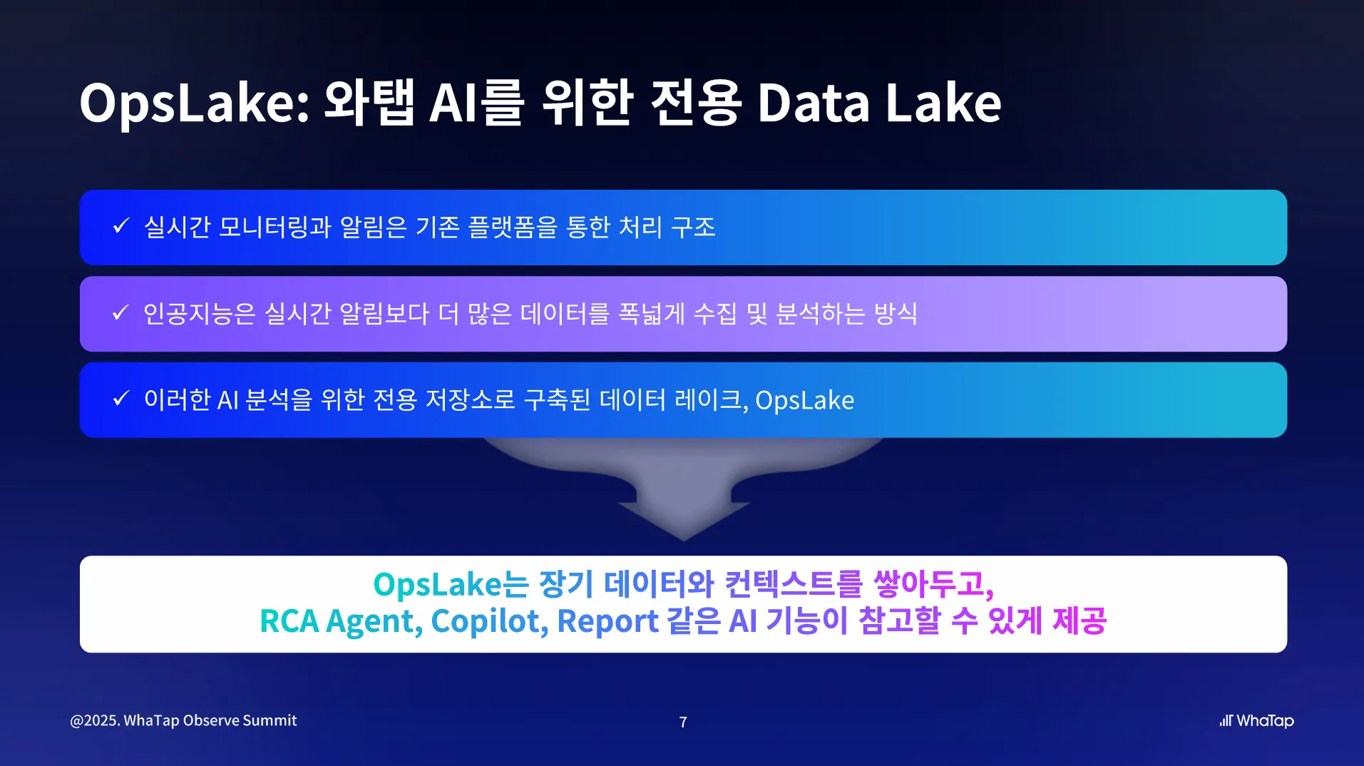 AI 분석을 위한 전용 데이터 레이크, OpsLake