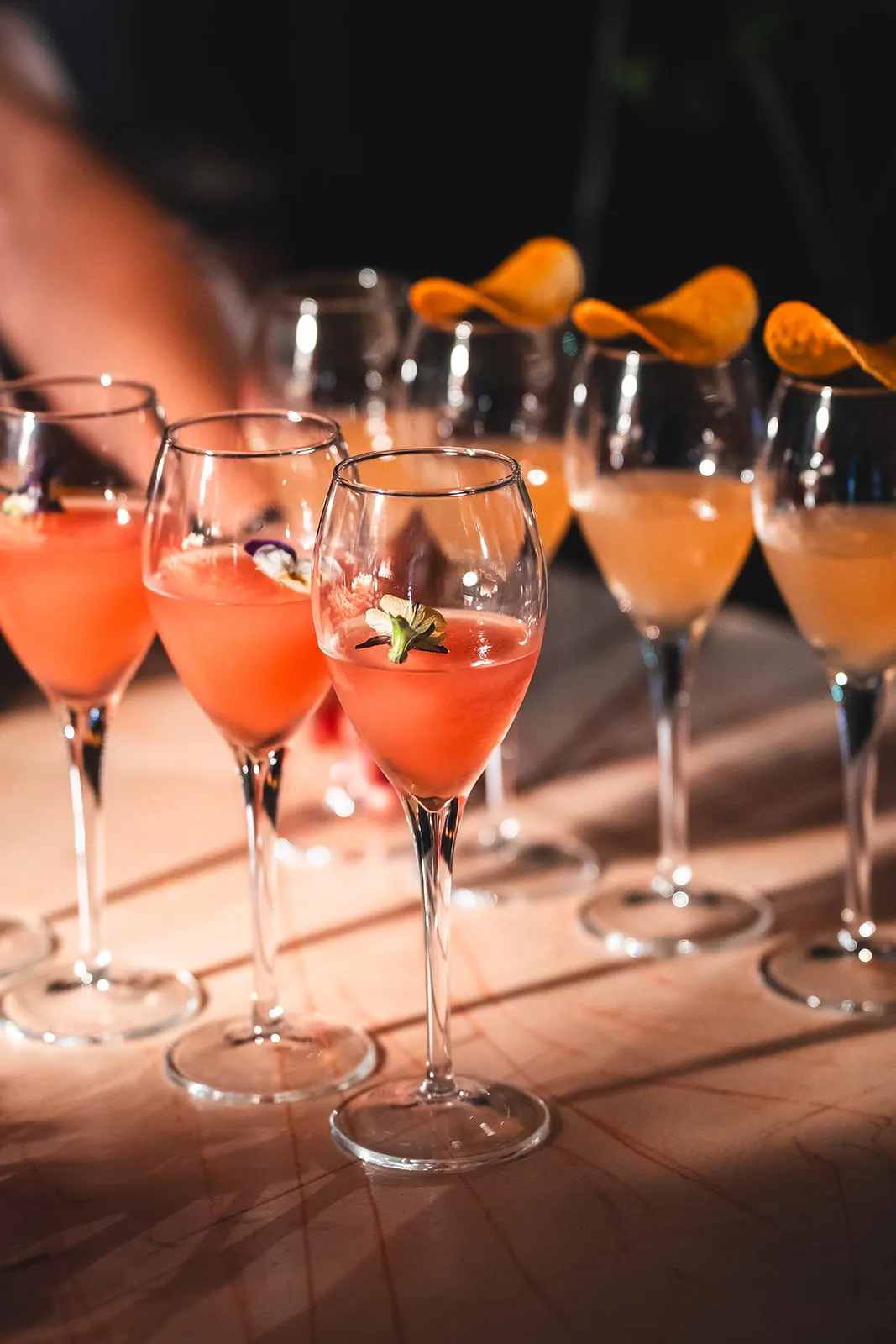 Welcome drink - granita, frozen koktejl