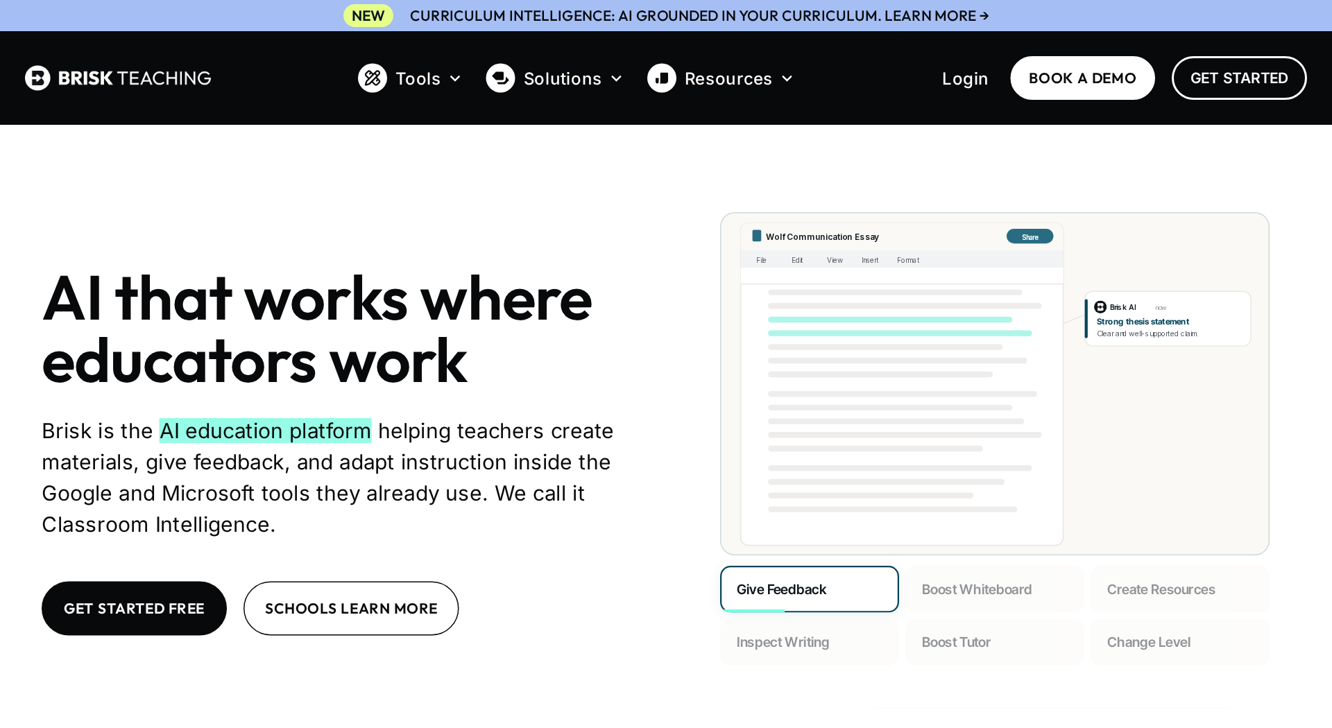 Brisk Teaching screenshot