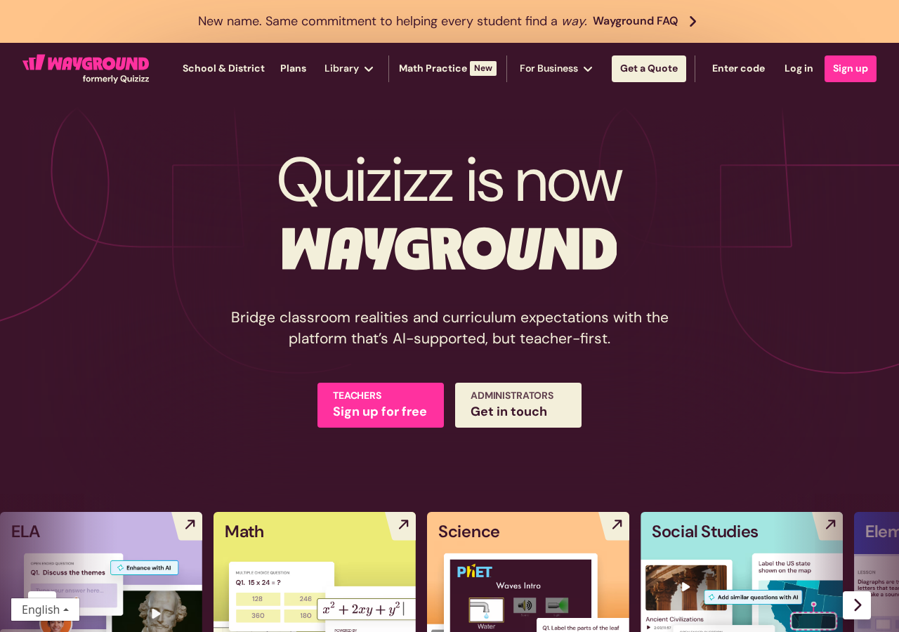 Wayground screenshot