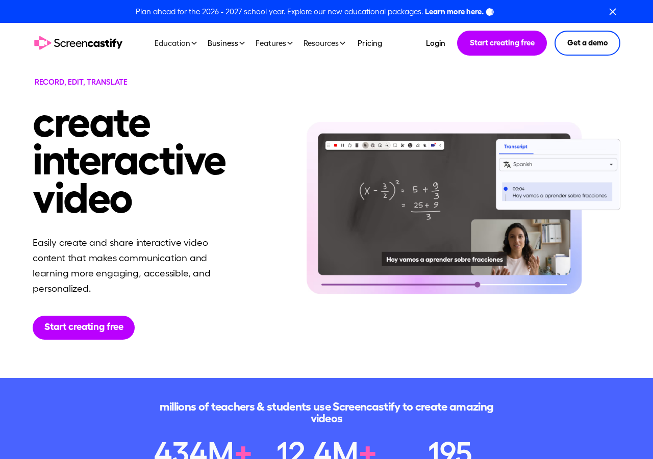 Screencastify screenshot
