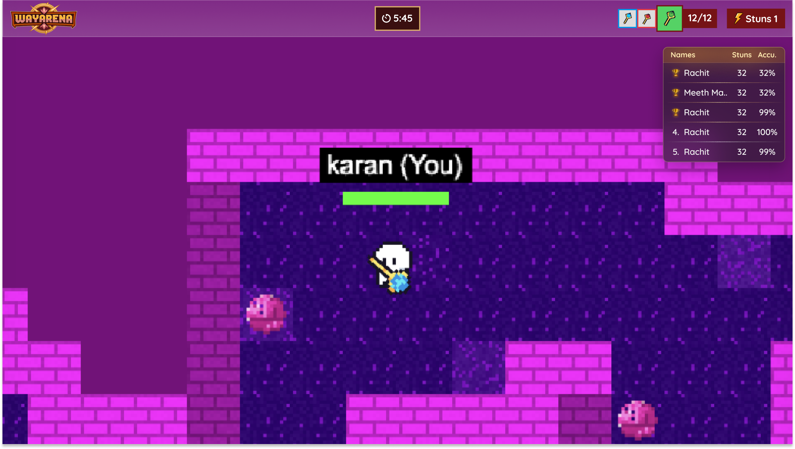 WayArena map view