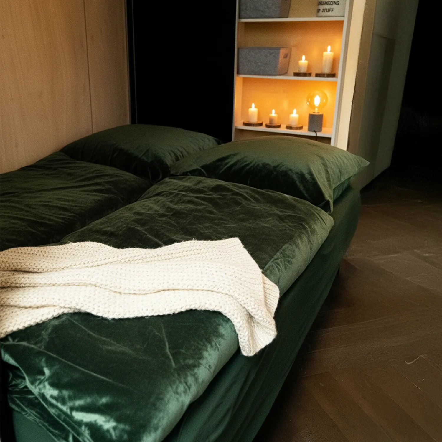 Schlafcouch im Container Tiny House