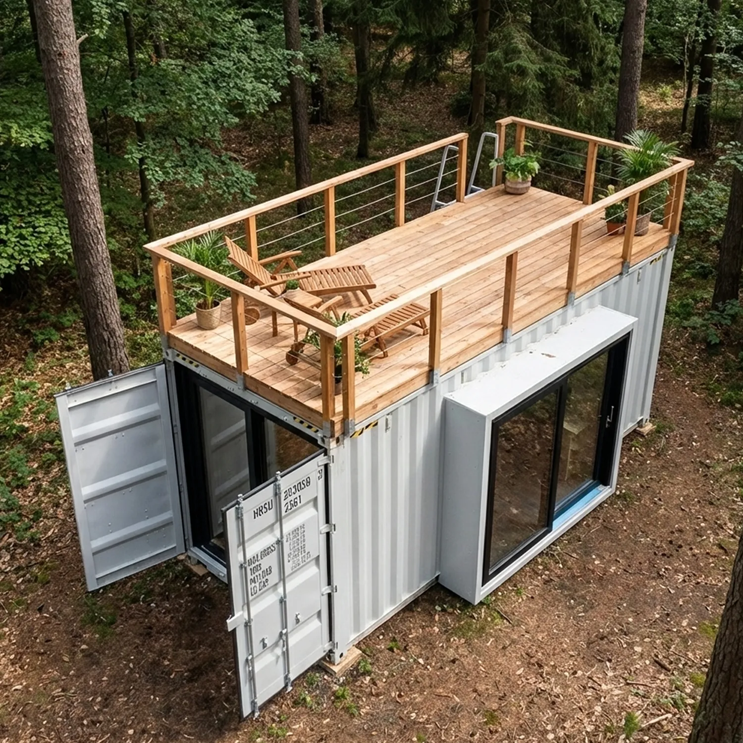 Container Tinyhouse mit Dachterrasse