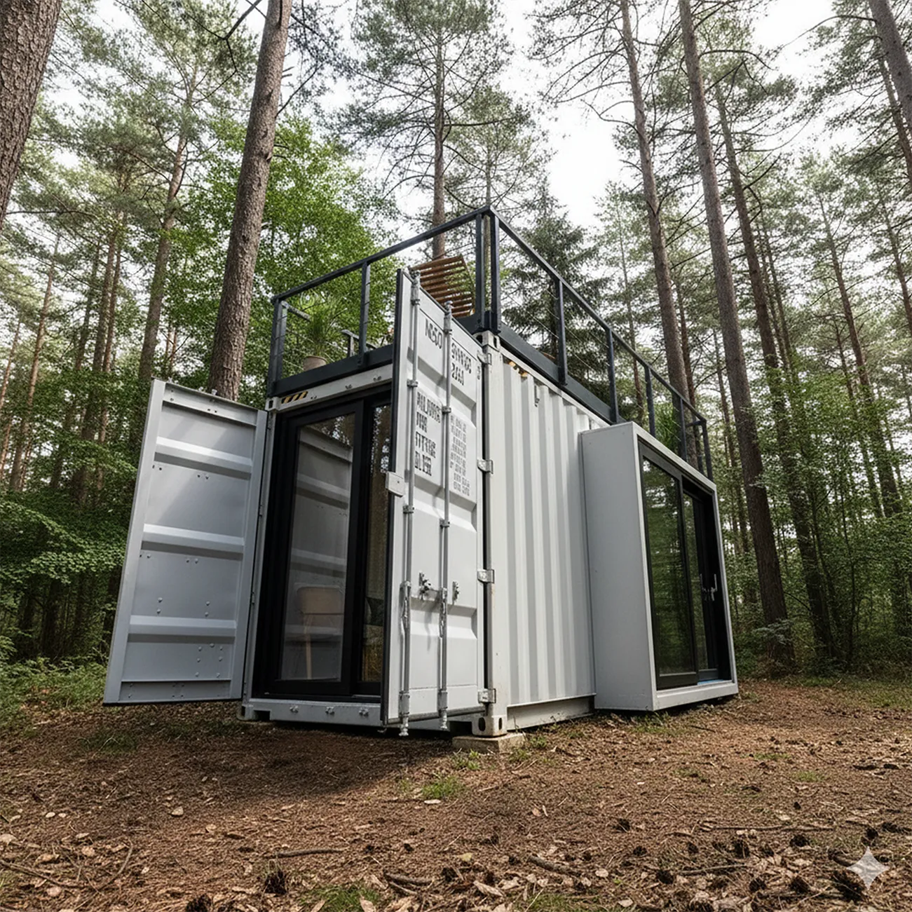 Anthrazit farbener Container zum Kauf