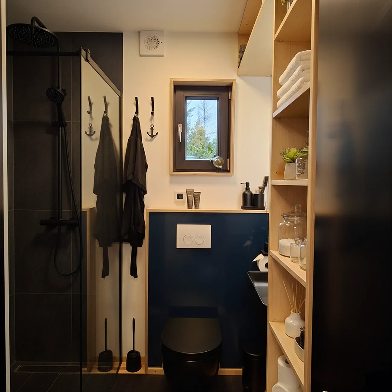 Seecontainer als Büroerweiterung, Ansicht Innenraum