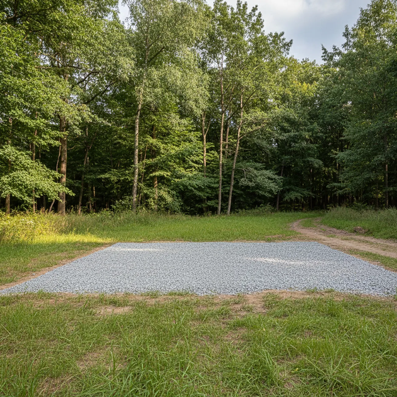 Vorbereitung des Untergrund für Container Tinyhouse