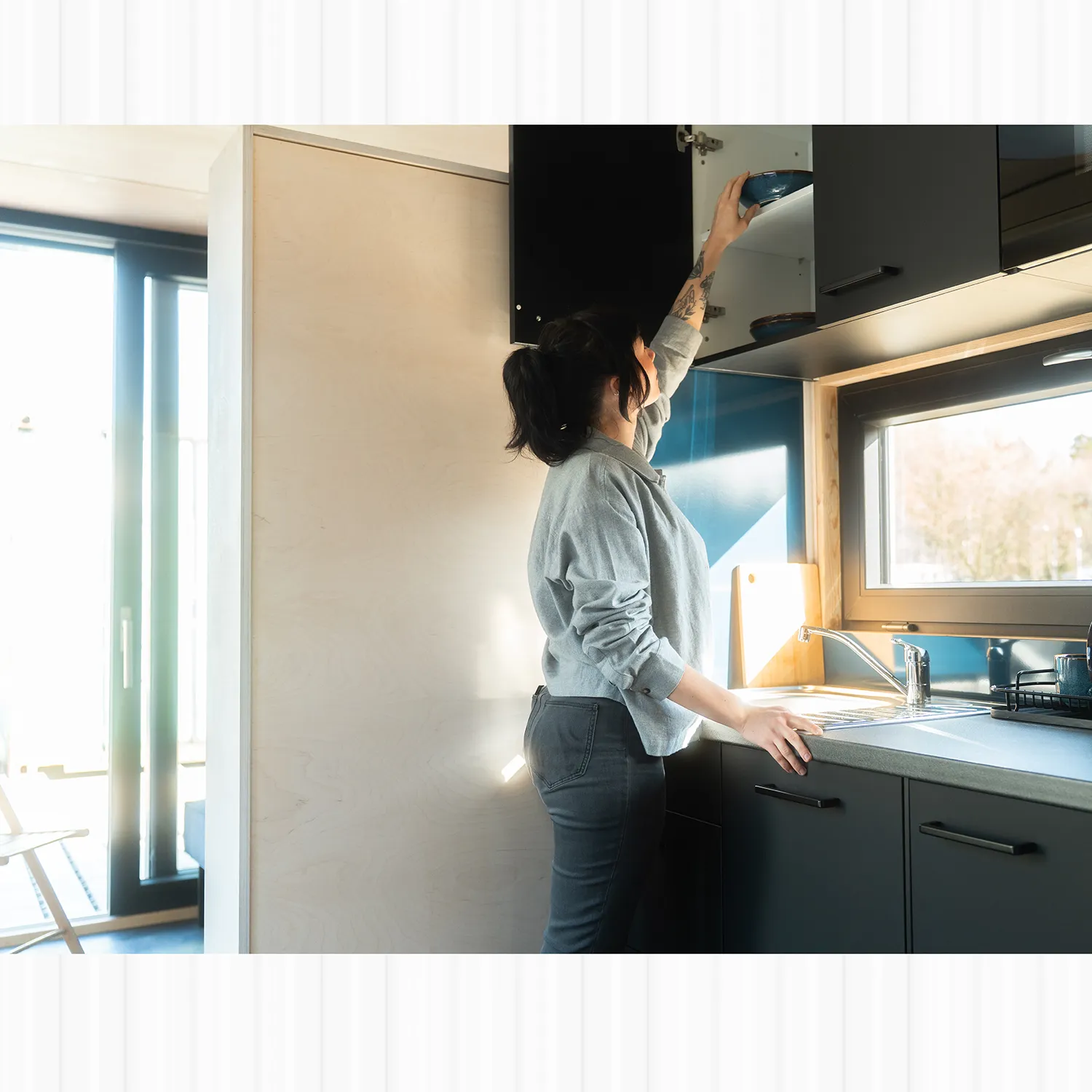 Container Tinyhouse, 20 Fuß Seecontainer, Wohnbereich