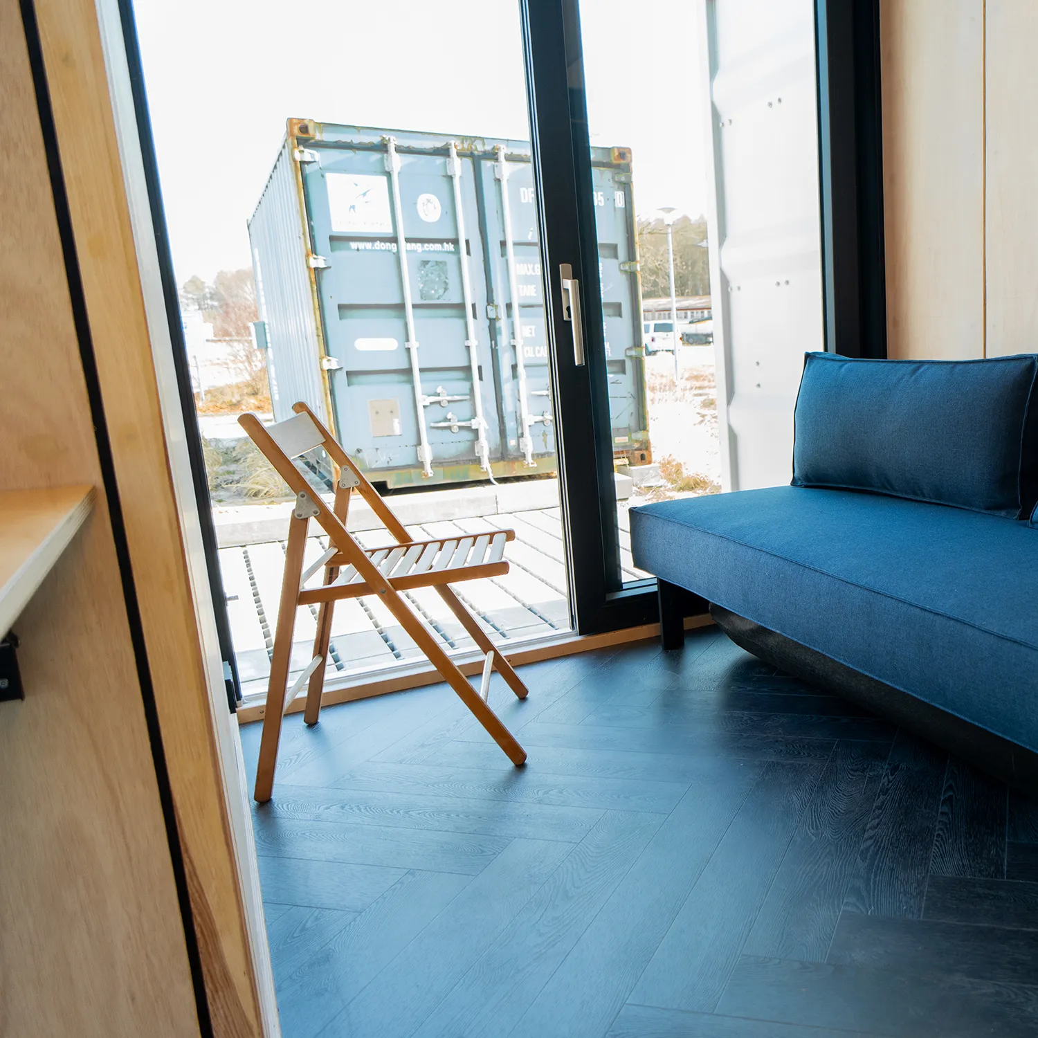 Container Tinyhouse Wohn-und Schlafbereich