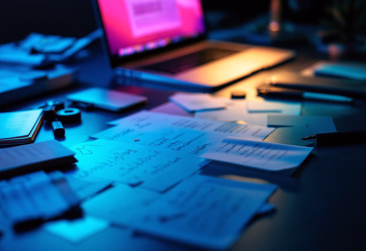 image of writing process