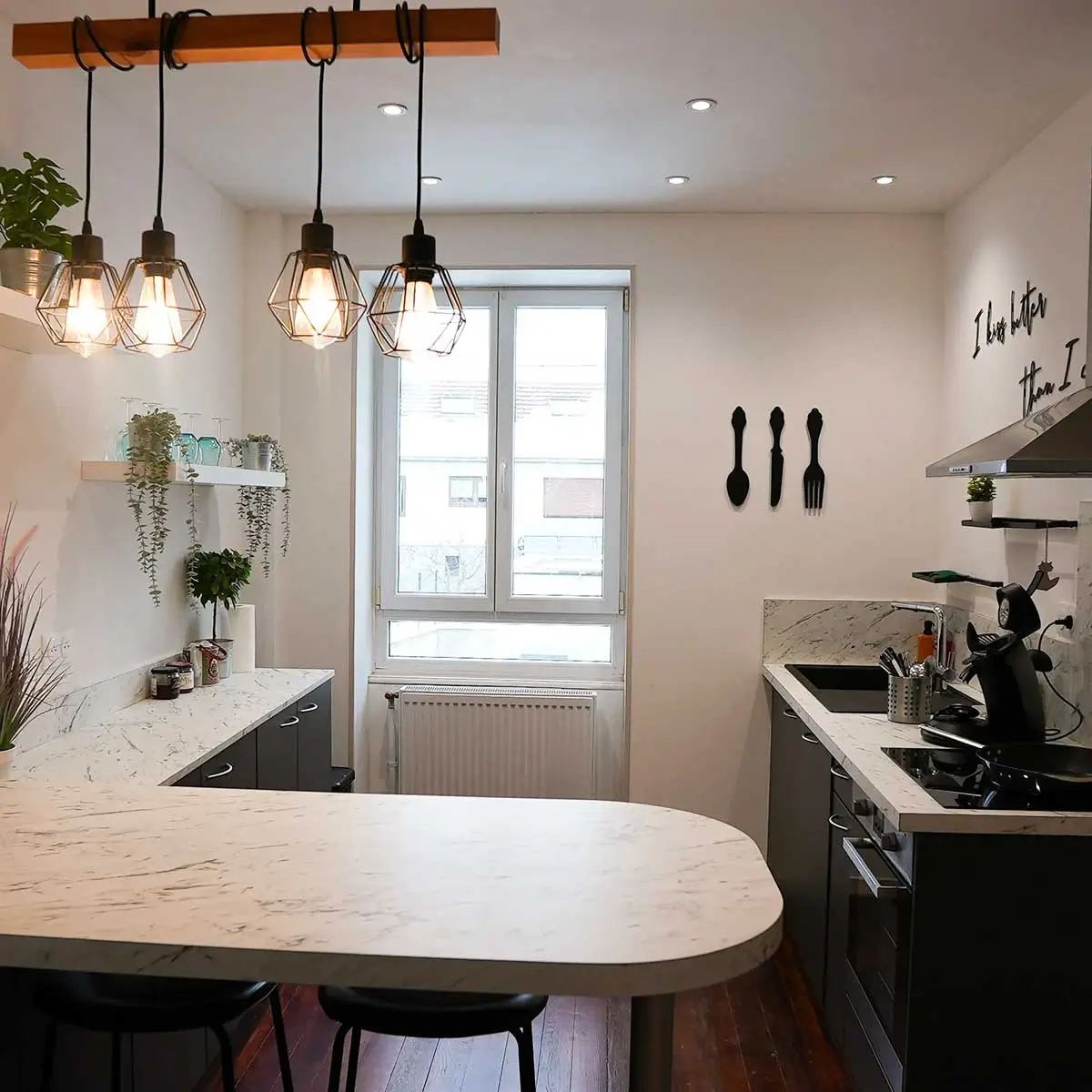 cuisine toute équipée de la villa hortensia