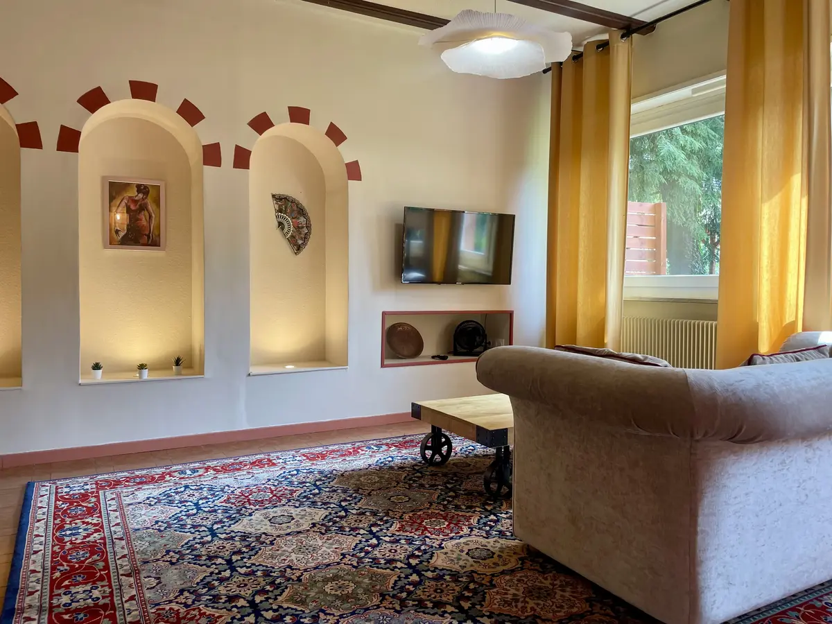 Le salon du gîte la Casa Andalucia à jungholtz en alsace