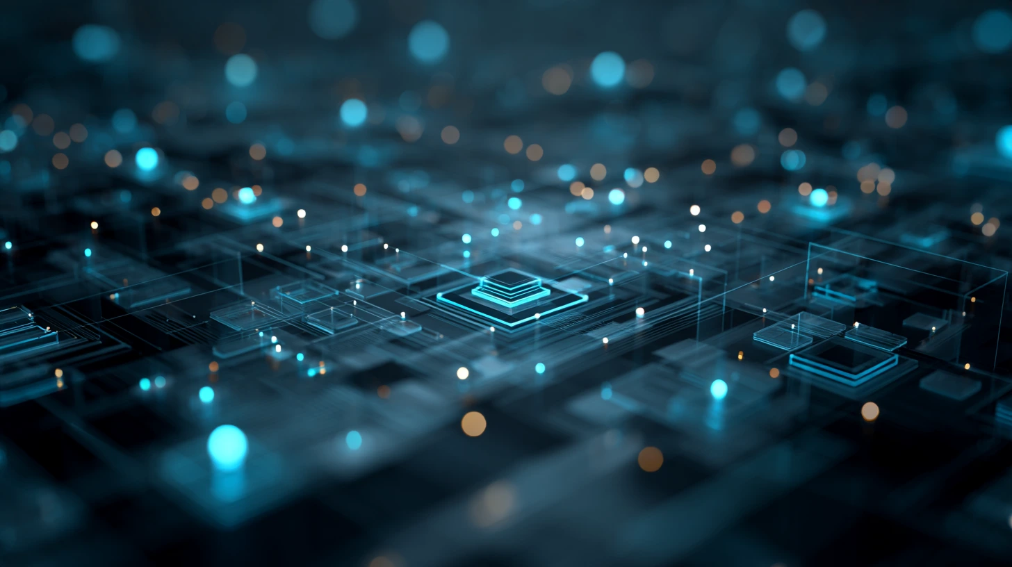 A highly detailed 3D visualization of a formal ontology network — glowing nodes and structured semantic connections arranged in perfect geometric symmetry, representing knowledge organization and reasoning in Agentic AI systems.