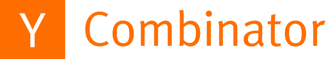 Y Combinator logo with a white Y on an orange square followed by the word Combinator in orange text.