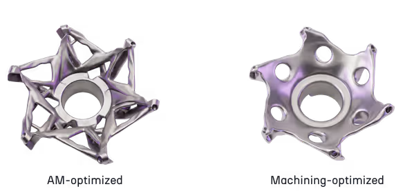 Final optimized models for AM and 5-axis Machining