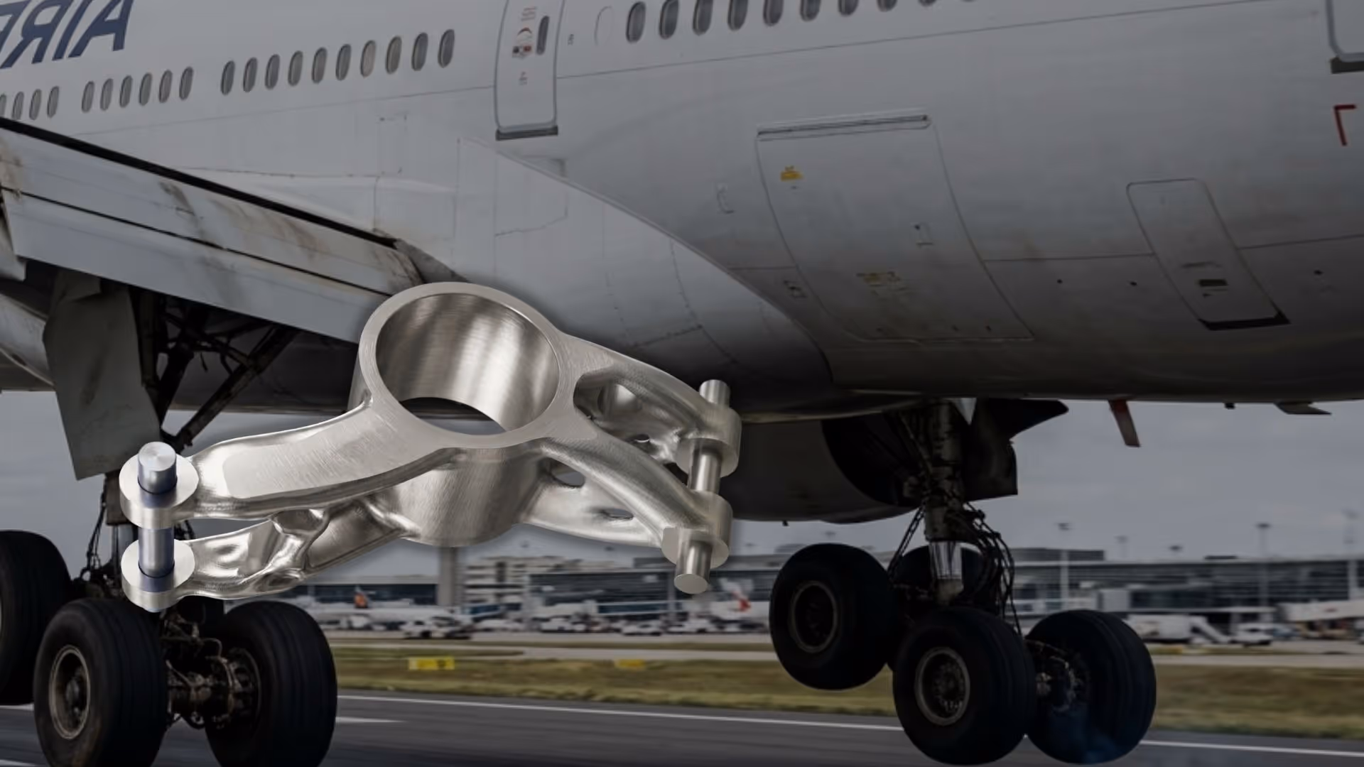 Landing Gear Bracket: 60% Weight Reduction Through Assembly-Aware Topology Optimization