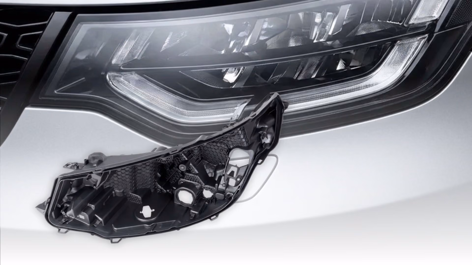 Headlamp Housing Lightweighting: Topology-Driven Ribbing for Injection-Molded Automotive Lighting