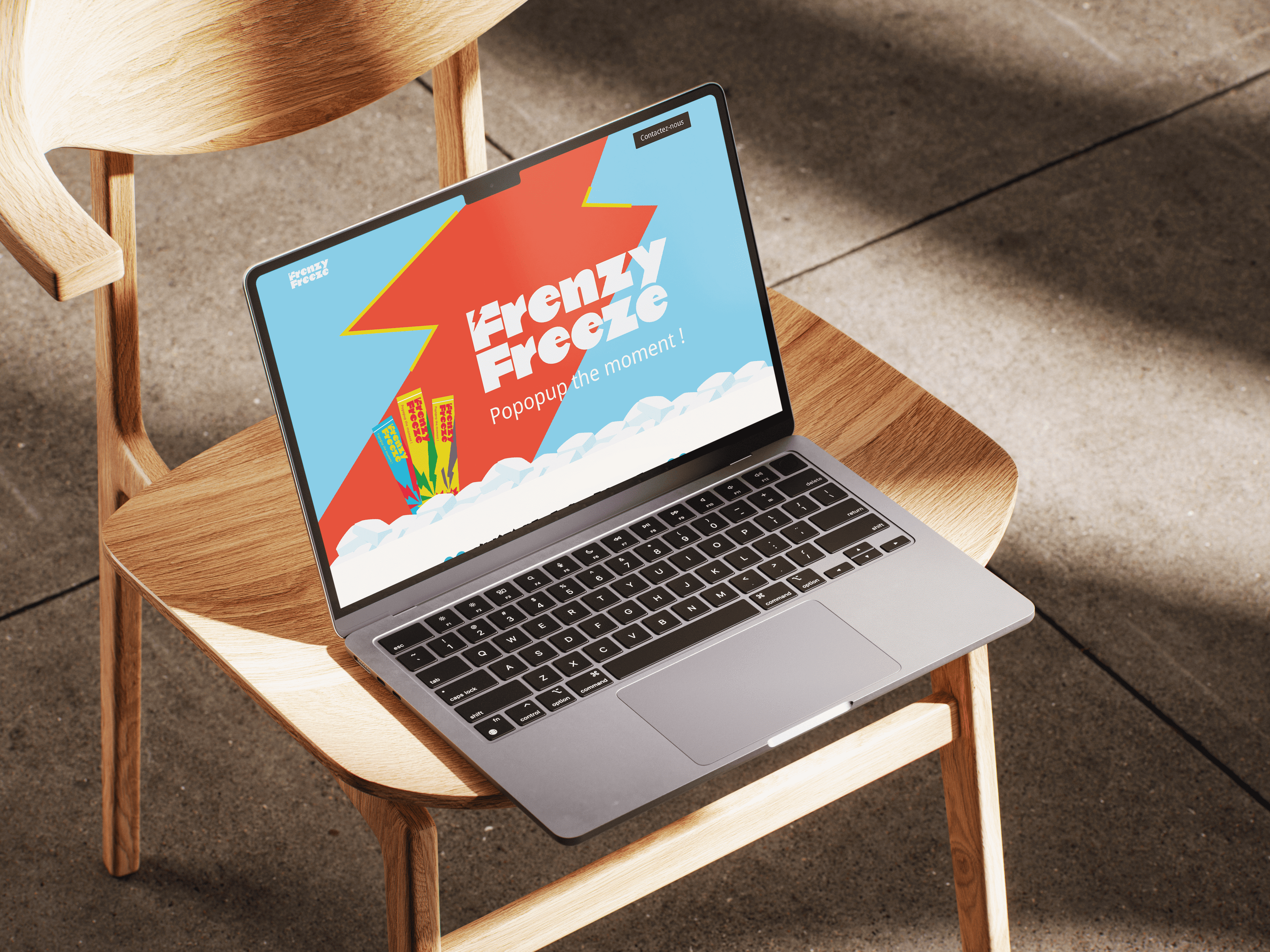 Landing page pour Frenzy Freeze