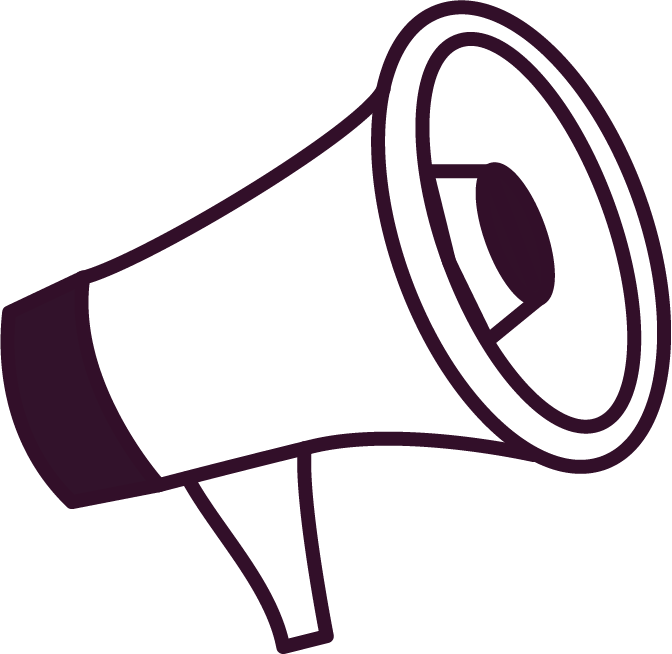 Illustration représentant un haut parleur, ce qui symbolise la communication.