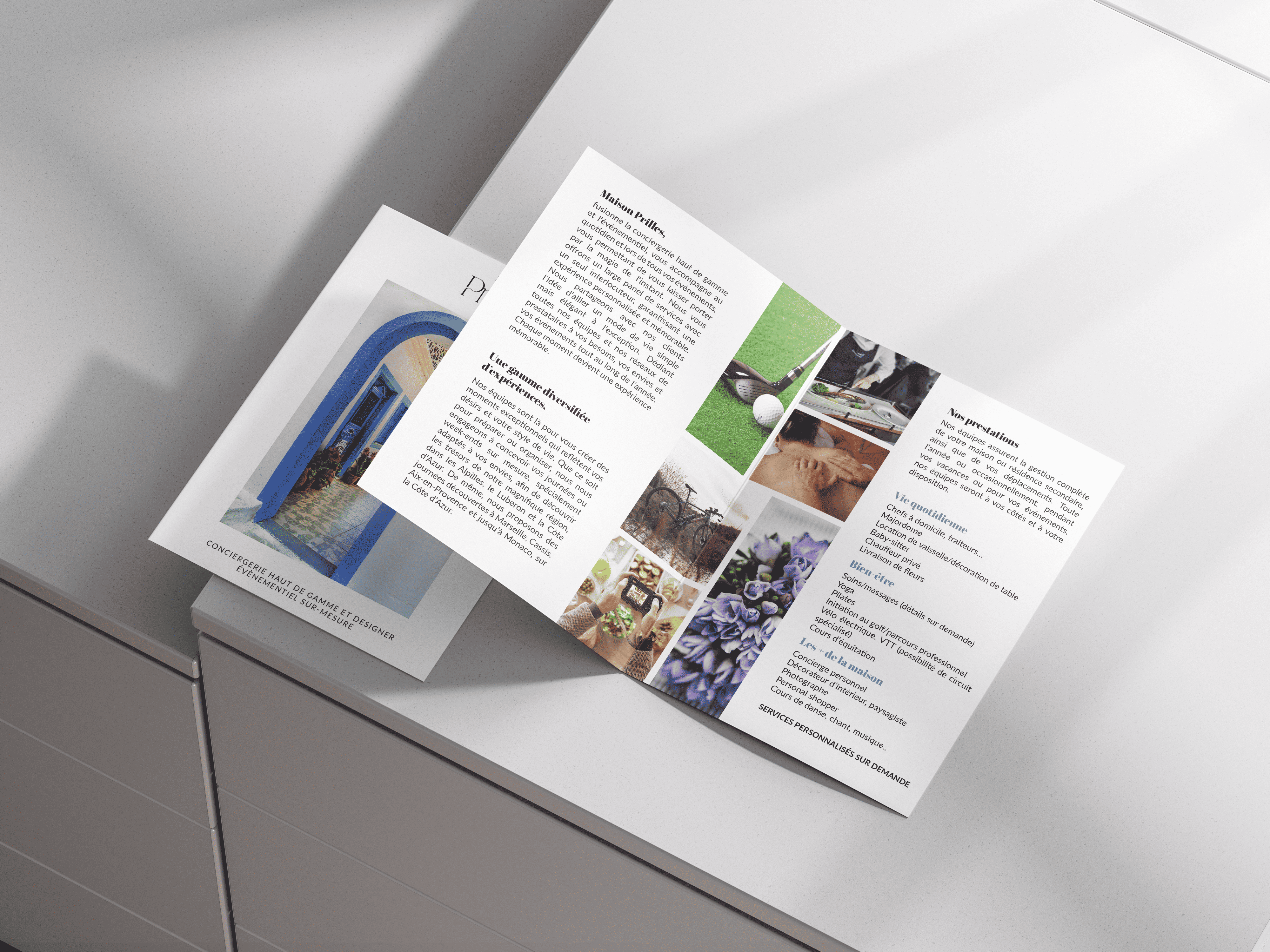 Flyer réalisé pour Maison Prilles