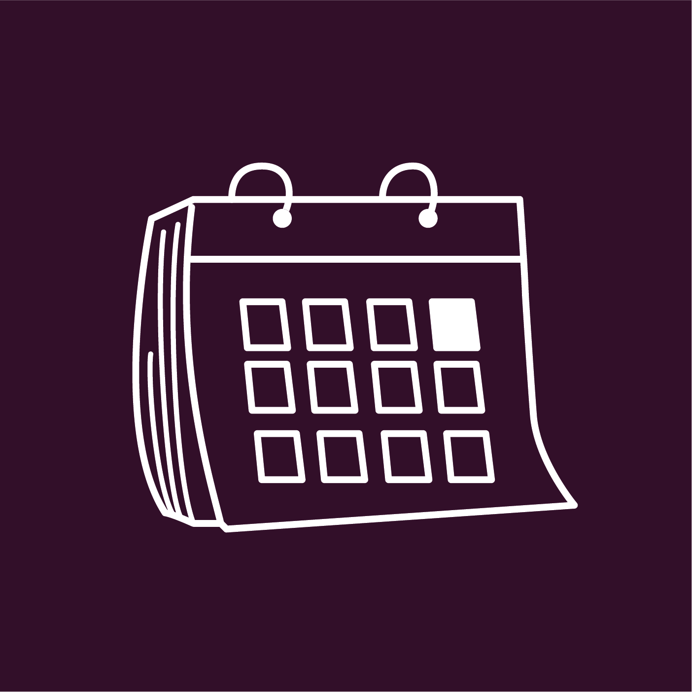 Illustration calendrier mensuel