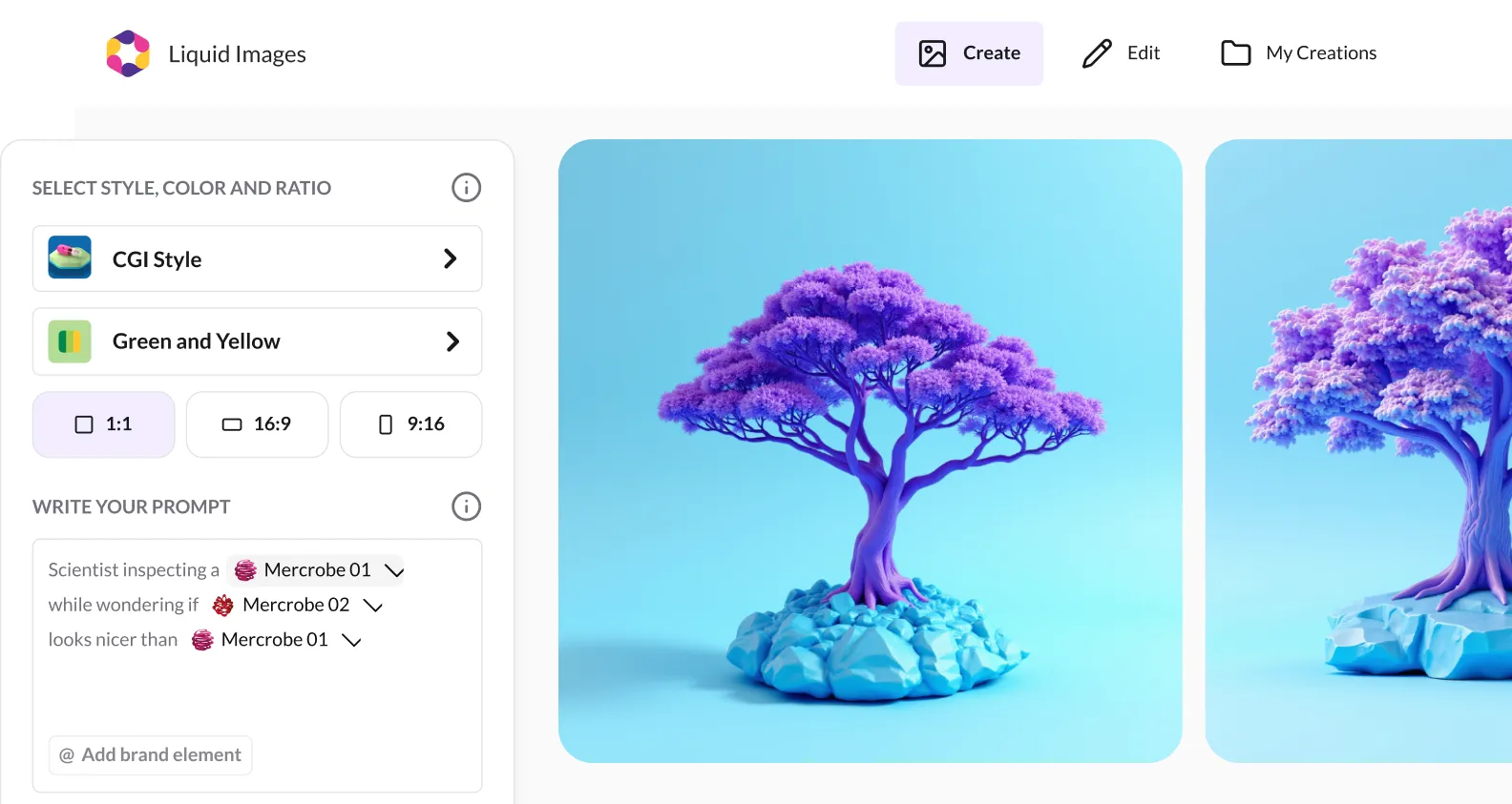 A screenshot of a digital tool