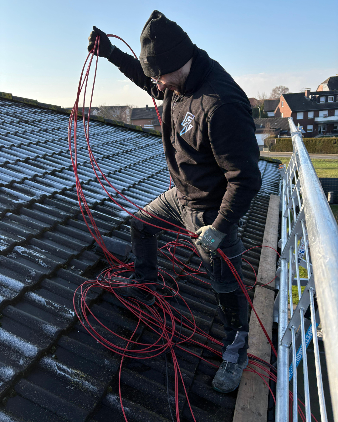 image of residential solar setup