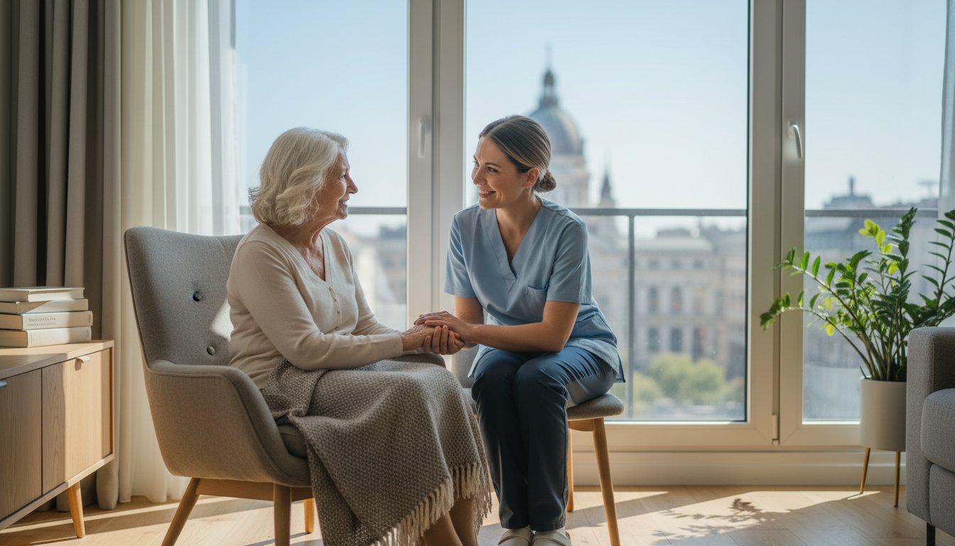 Idősgondozás otthon Budapest: Méltóságteljes segítség a megszokott környezetben 2026-ban