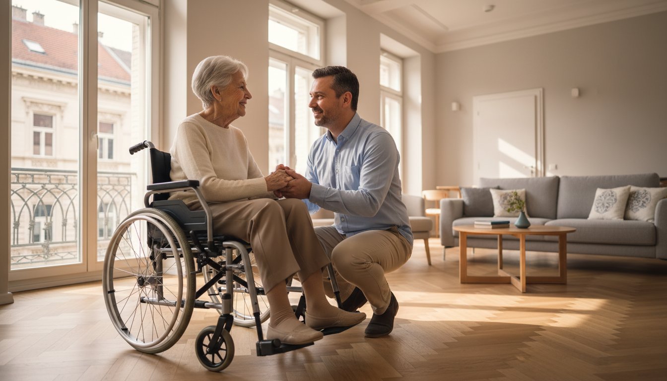 Kerekesszék bérlés otthonra: Teljes útmutató a biztonságos és méltóságteljes rehabilitációhoz 2026-ban